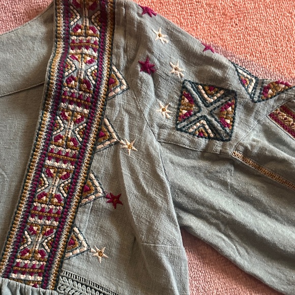 Free people Embroidered Boho top - Picture 3 of 4